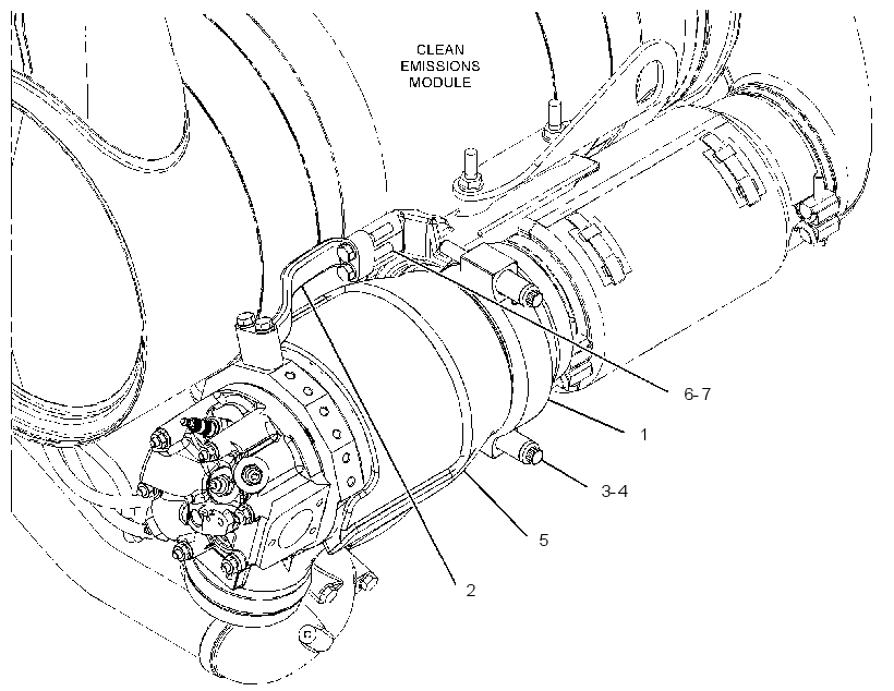 COMBUSTION & MTG GP-EXHAUST 3649007 CAT