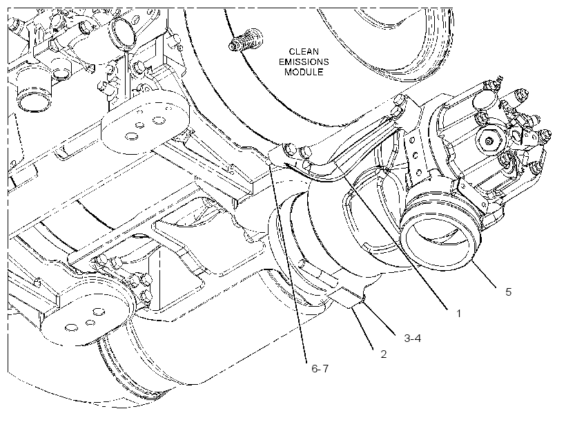 COMBUSTION & MTG GP-EXHAUST 3649017 CAT