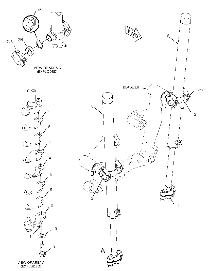 CYLINDER & MTG GP-BLADE LIFT 3089748 CAT