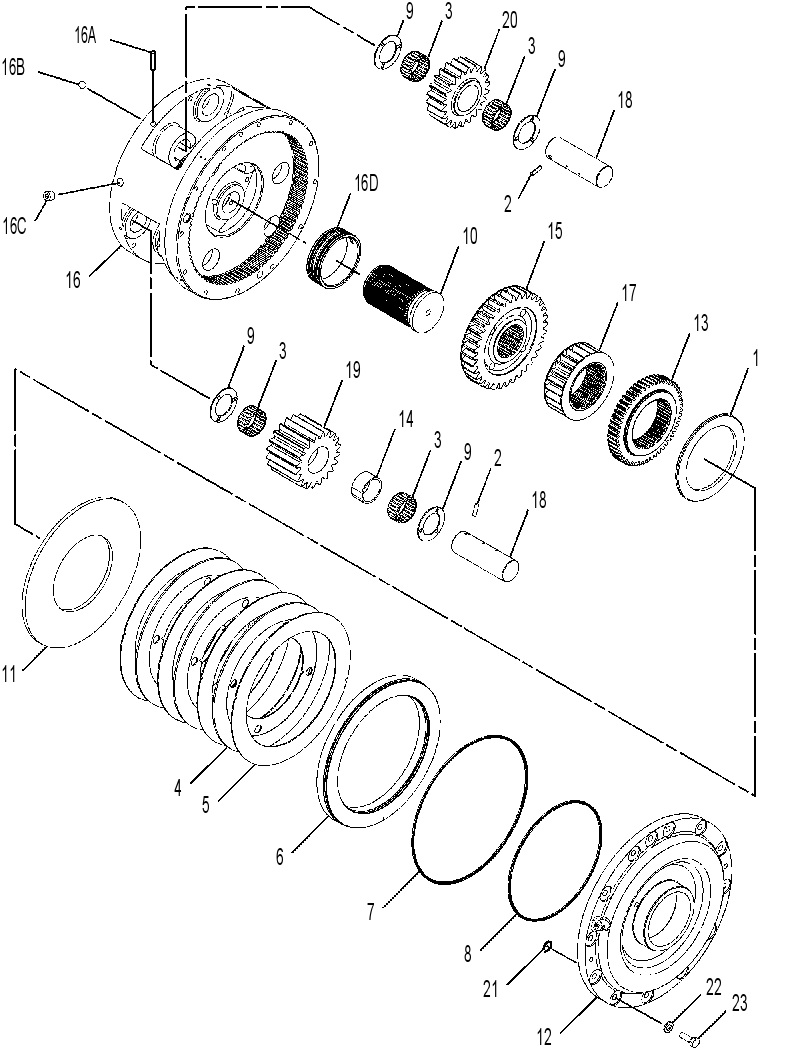PLANETARY GP-TRANSFER GEAR 1614250 CAT