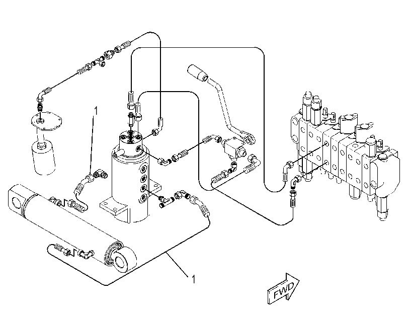 LINES GP-UNDERCARRIAGE CYL 3735795 CAT
