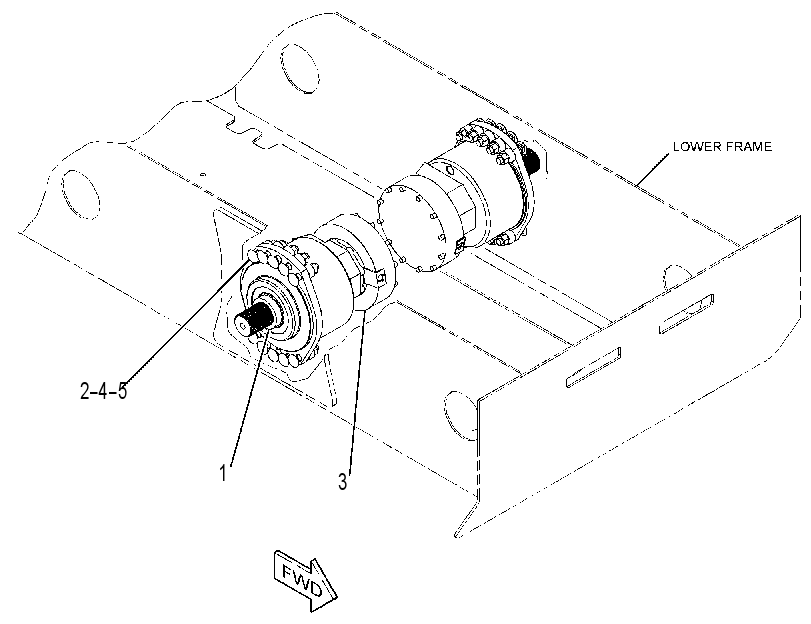 MOTOR & MTG GP-HYDROSTATIC 3561938 CAT