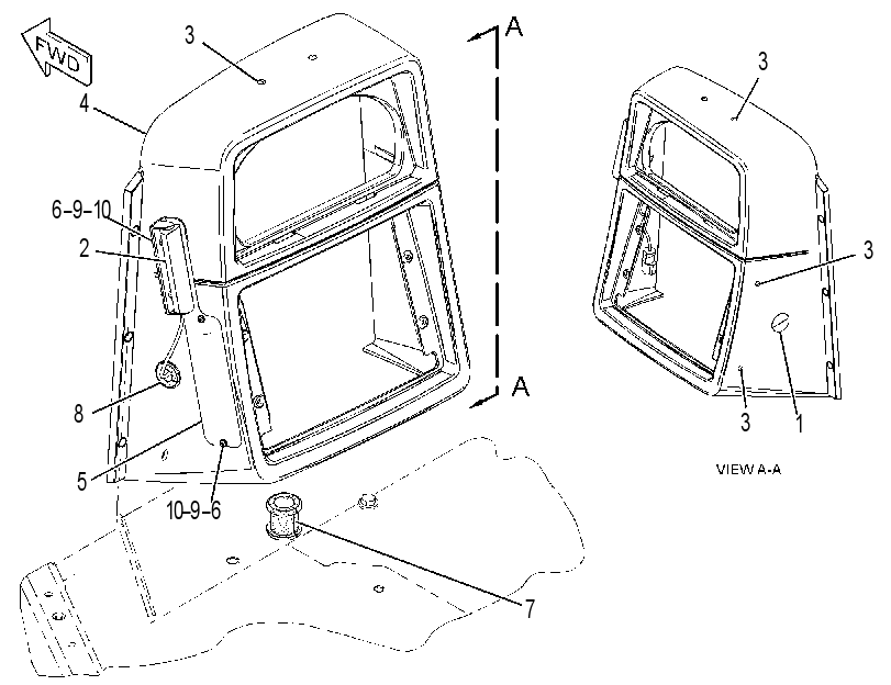 CONSOLE GP-FRONT 3298057 CAT