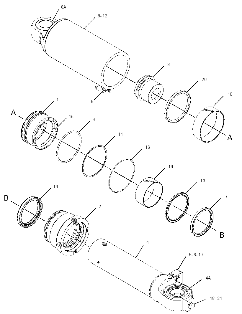 CYLINDER GP-SUSPENSION 3414122 CAT