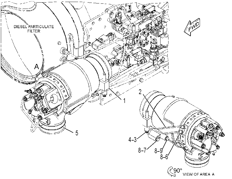 COMBUSTION & MTG GP-EXHAUST 3649003 CAT
