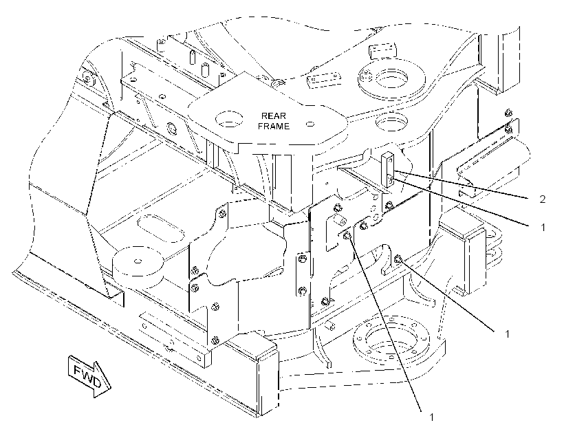 HARDWARE GP-REAR FRAME 3558750 CAT