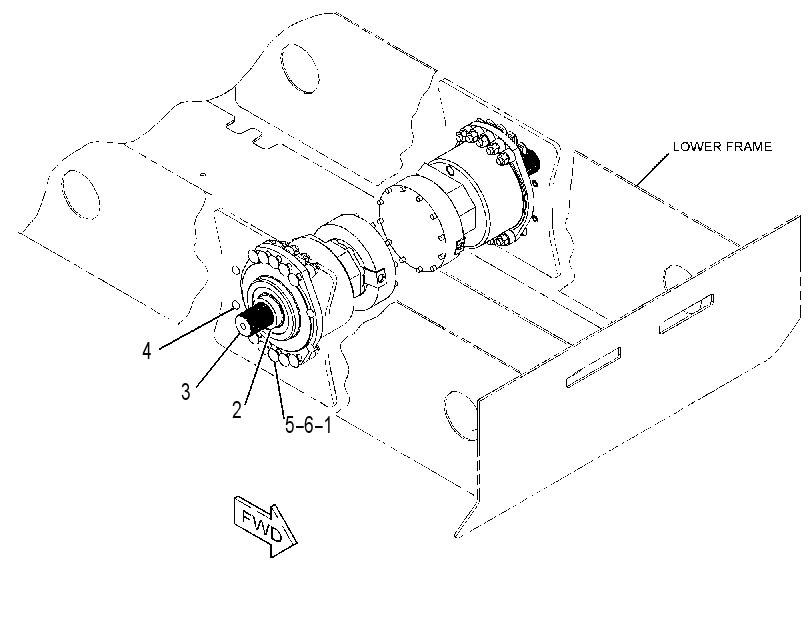 MOTOR & MTG GP-HYDROSTATIC 3641338 CAT