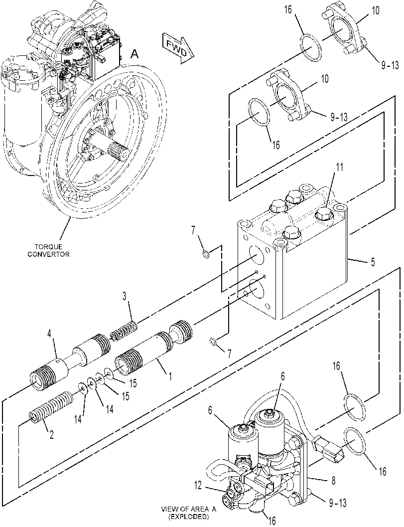 VALVE GP-LOCKUP CLUTCH & SYNC 3154778 CAT