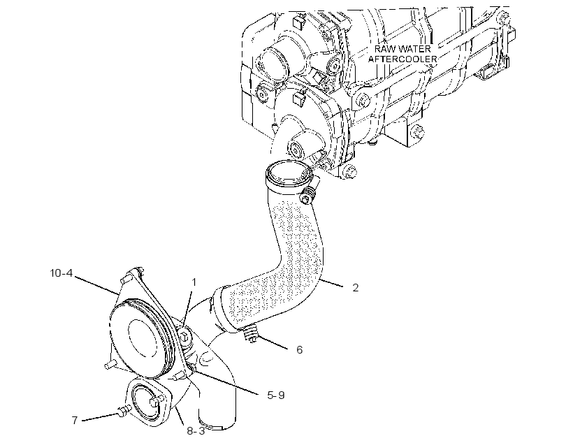 LINES GP-AUXILIARY FRESH WATER 3693255 CAT