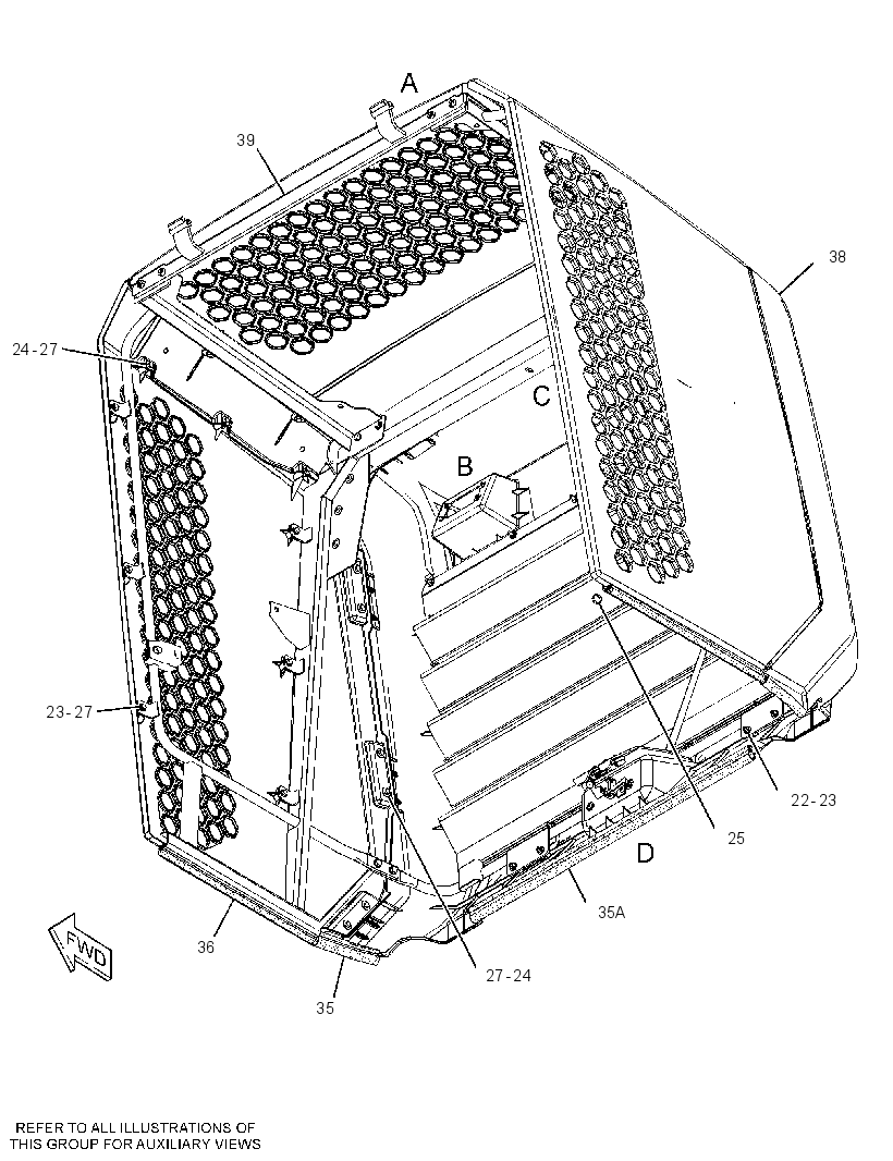 HOOD GP-REAR 3110410 CAT