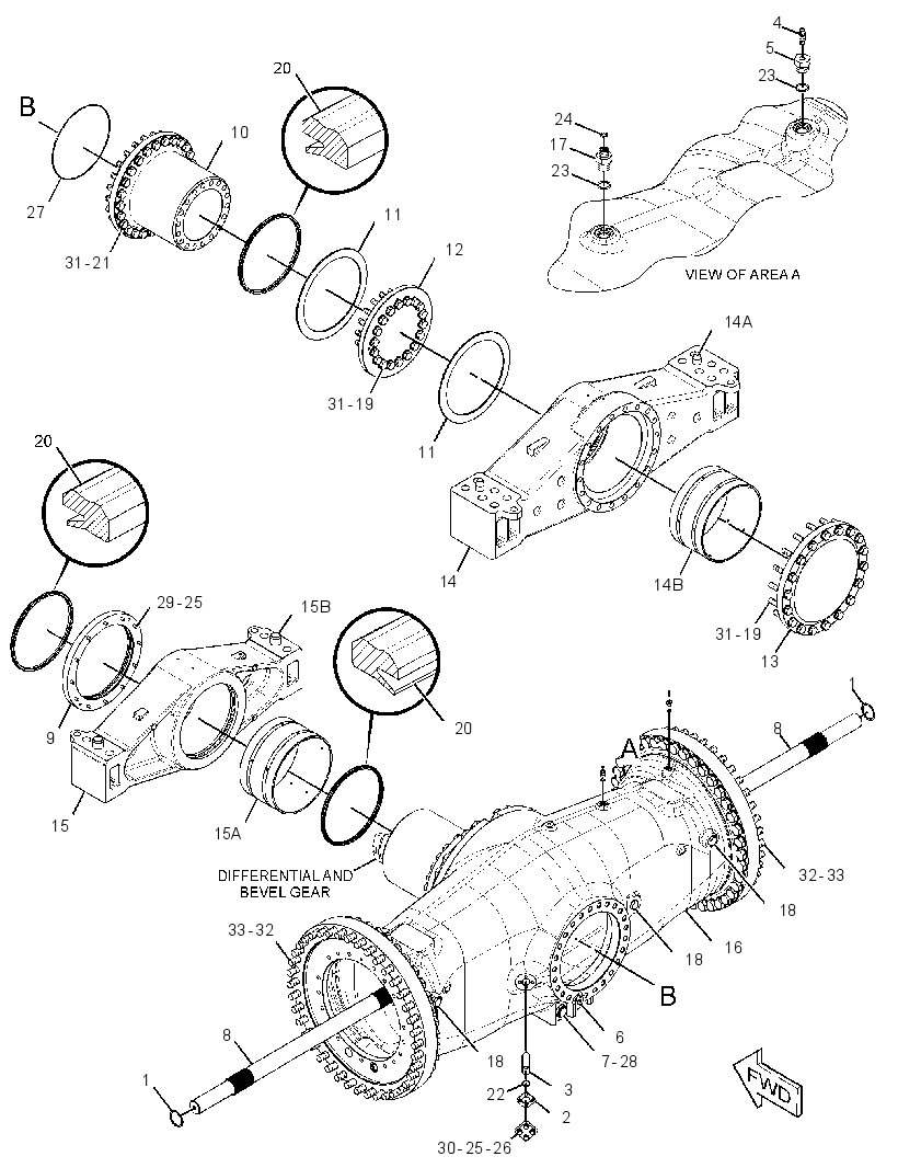 AXLE GP-OSCILLATING 2455964 CAT
