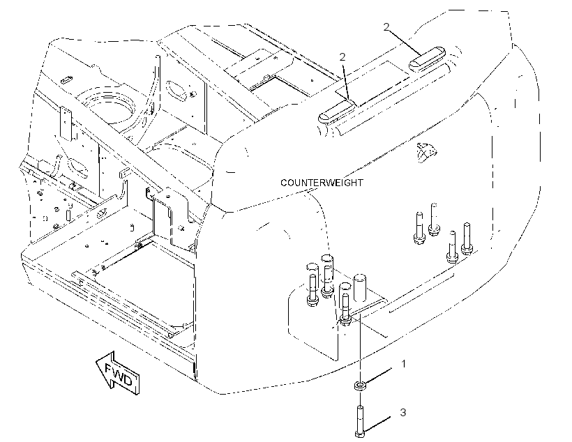 MOUNTING GP-COUNTERWEIGHT 3675497 CAT