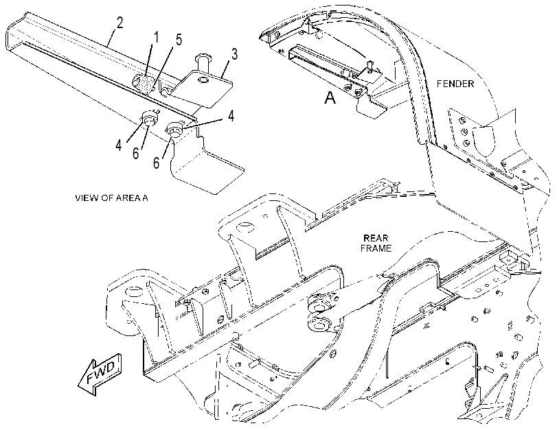 SUPPORT GP-FENDER 3672453 CAT