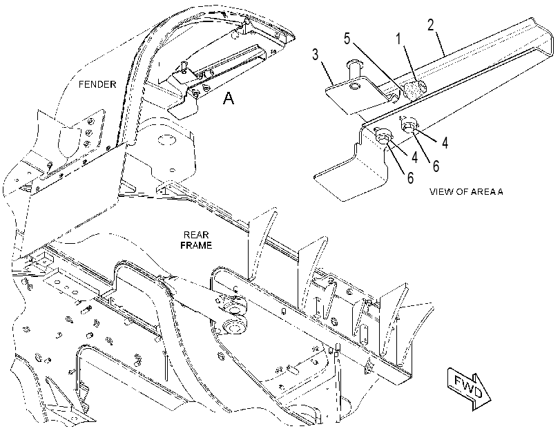 SUPPORT GP-FENDER 3672452 CAT