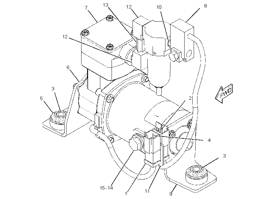 PUMP GP-AIR 3682122 CAT