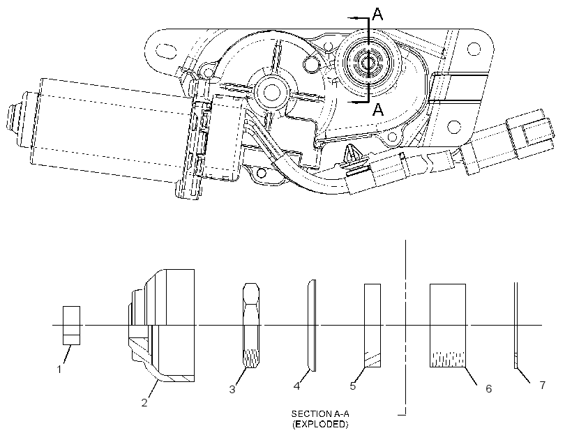 MOTOR AS-WINDOW WIPER 3361204 CAT
