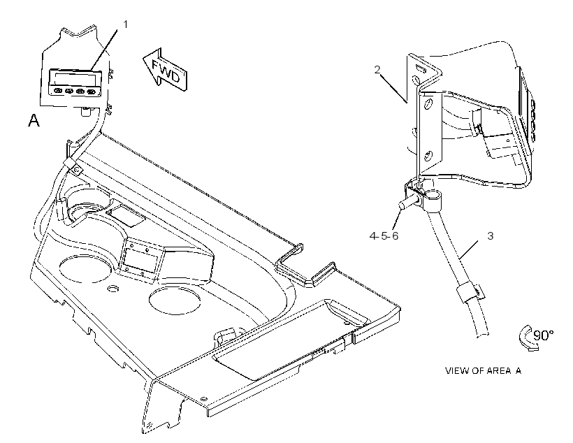 MOUNTING GP-MONITOR 3349572 CAT