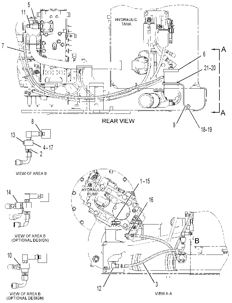 FILTER & LINES GP-HYDRAULIC 3530787 CAT