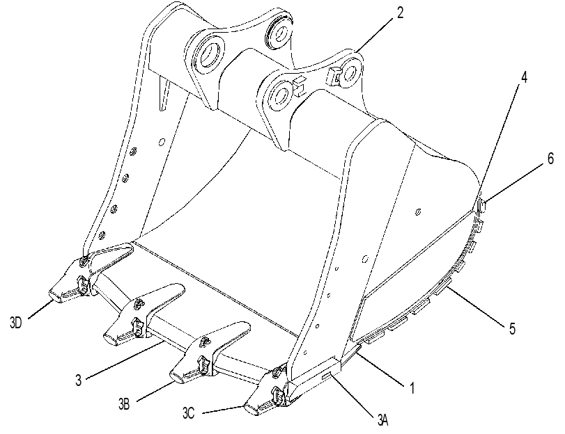 BUCKET AS-SEVERE SERVICE SPADE 3531795 CAT