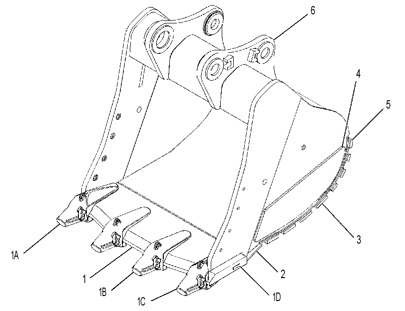 BUCKET AS-SEVERE SERVICE SPADE 3531792 CAT