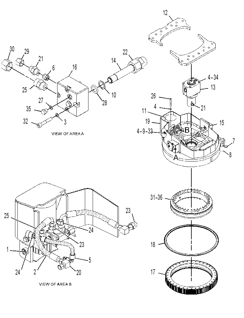 ROTATOR GP-HYDRAULIC 3677538 CAT