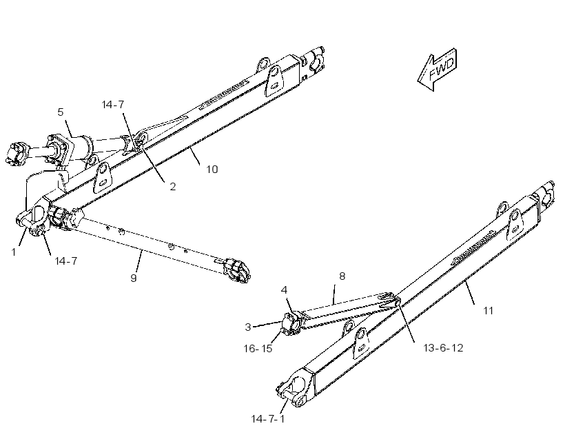 PUSH ARM GP-STABILIZER 3837467 CAT