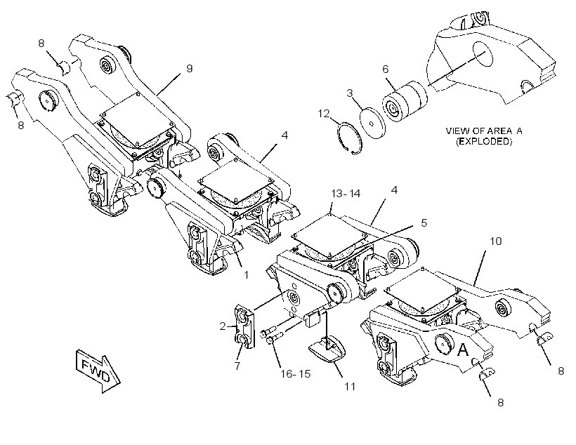 SUSPENSION GP-BOGIE 3716869 CAT