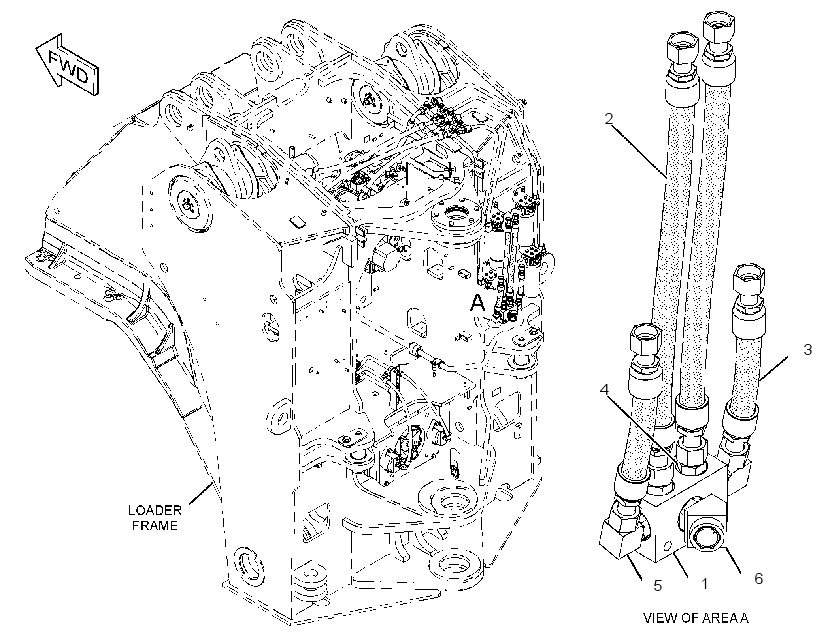 LINES GP-CASE DRAIN 3703810 CAT