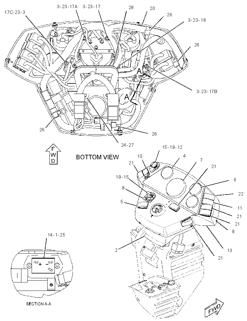 CONSOLE GP-INSTRUMENT 2892235 CAT