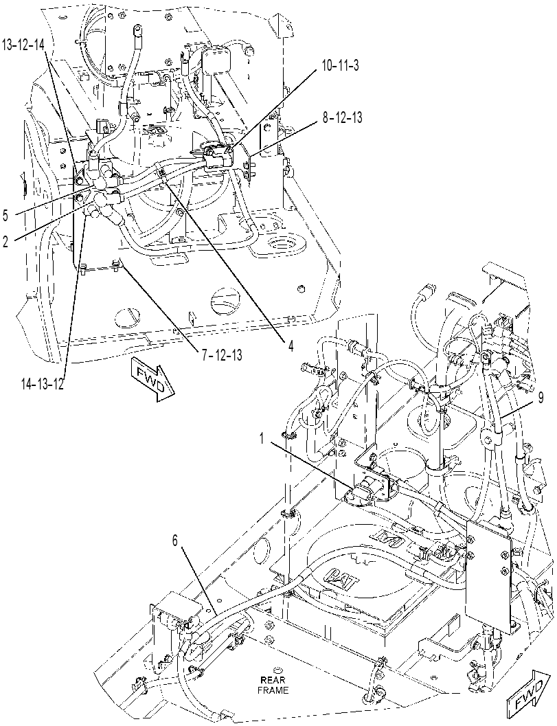 WIRING GP-AUX START RECEPTACLE 3366012 CAT