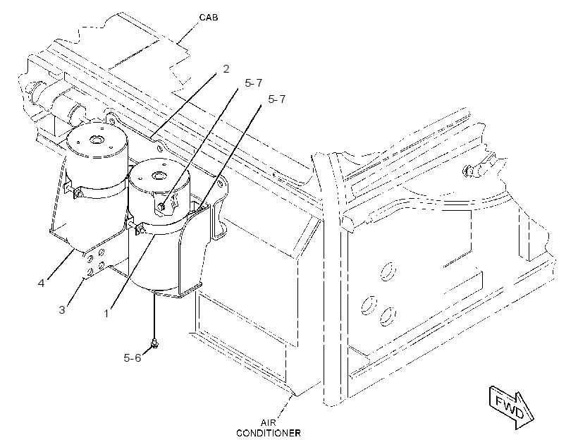 ACCUMULATOR & MTG GP-BRAKE 3587609 CAT