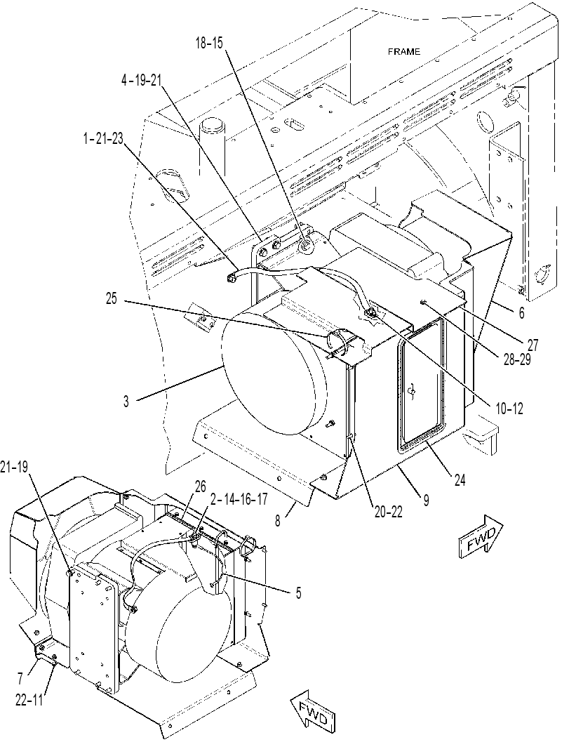 GENERATOR & MTG GP-HYDRAULIC 3443612 CAT