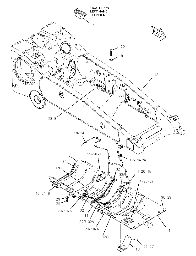 GUARD AR-BOTTOM 3411560 CAT