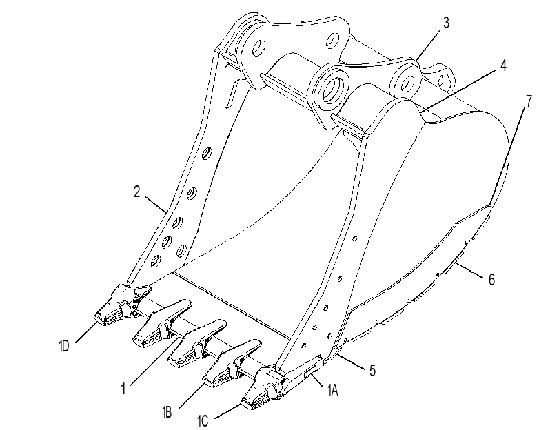 BUCKET AS-HEAVY DUTY POWER 3460874 CAT