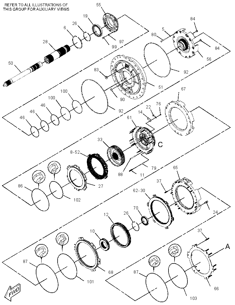 Планетарная передача трансмиссии 1714616 CAT