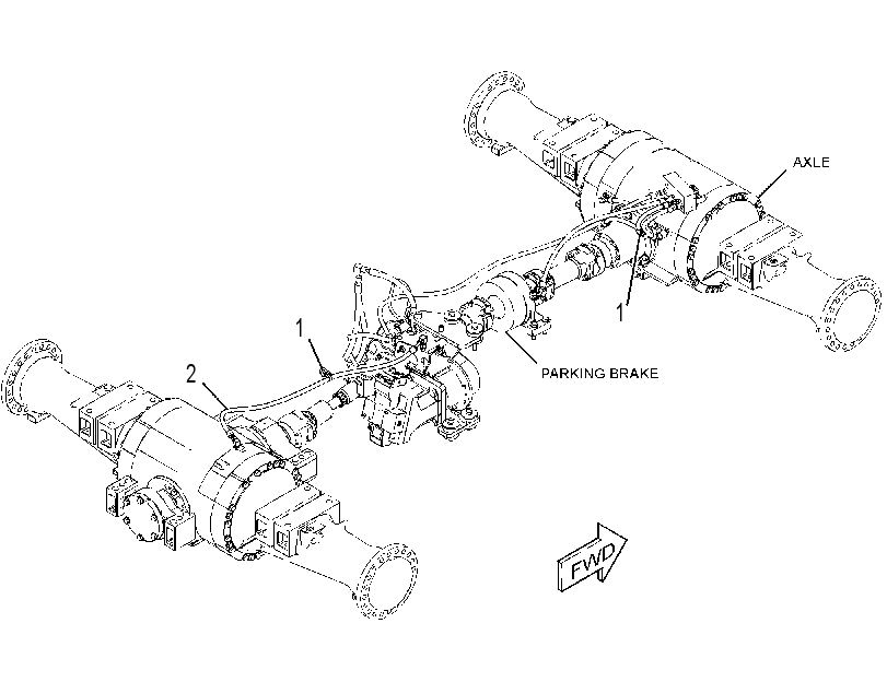 LINES GP-DIFF LOCK & PARK BK 3541786 CAT