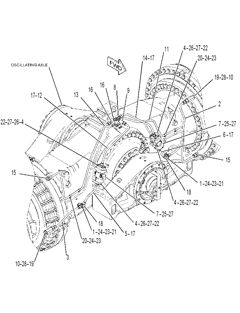 LINES GP-BRAKE COOLING 3677944 CAT