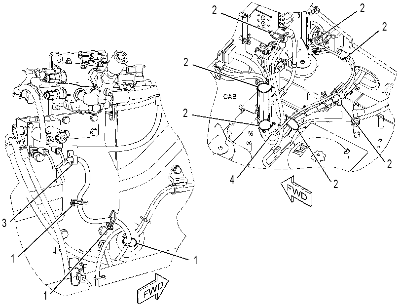 WIRING GP-MEDIUM PRESSURE 3366003 CAT