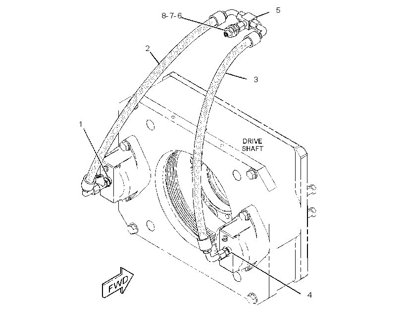 LINES GP-PARKING BRAKE 3221740 CAT