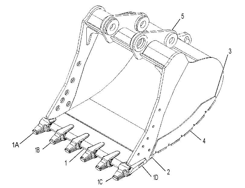BUCKET AS-HEAVY DUTY POWER 3460876 CAT