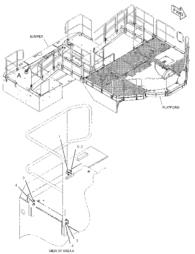 FASTENER GP-HANDRAIL 3513671 CAT