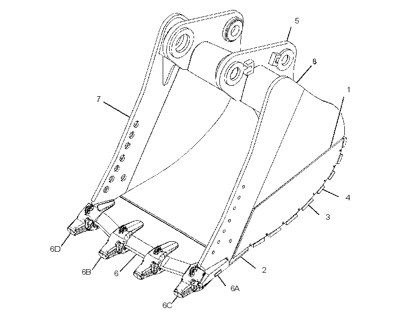 BUCKET AS-SEVERE SERVICE SPADE 3453292 CAT