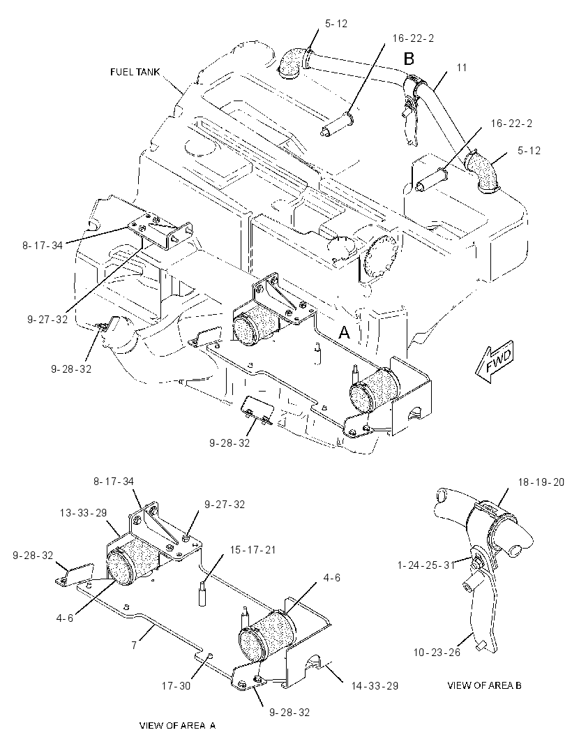 MOUNTING GP-FUEL TANK 3236972 CAT
