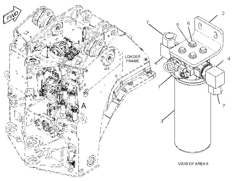 FILTER & MTG GP-CASE DRAIN 3680824 CAT