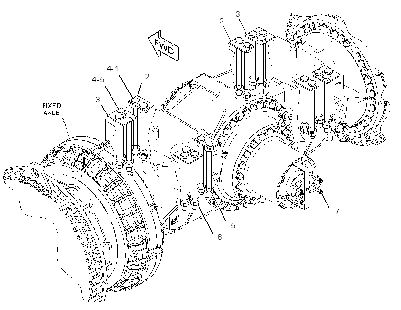 FASTENER GP-FIXED AXLE 2530417 CAT