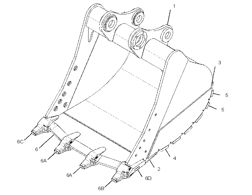 BUCKET AS-SEVERE SERVICE SPADE 3719070 CAT