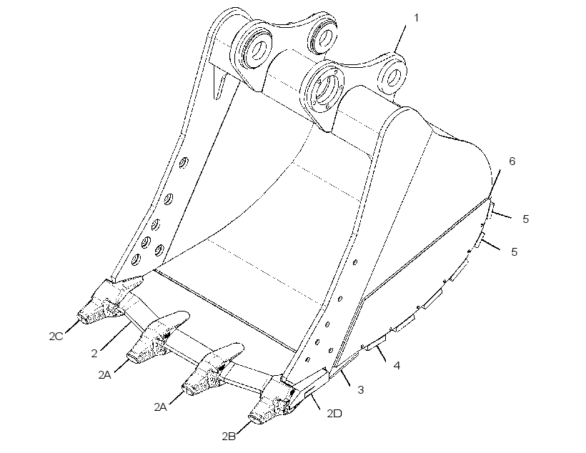 BUCKET AS-SEVERE SERVICE SPADE 3719069 CAT