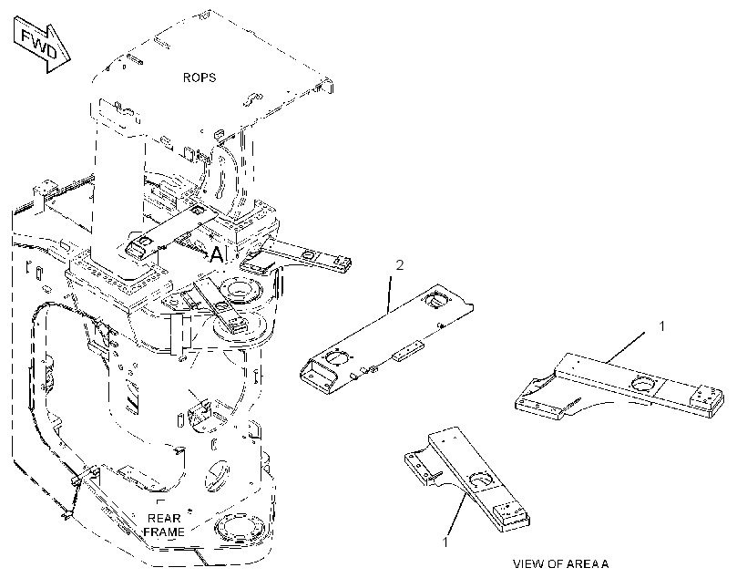 MOUNTING GP-PLATFORM BRACKET 3553442 CAT