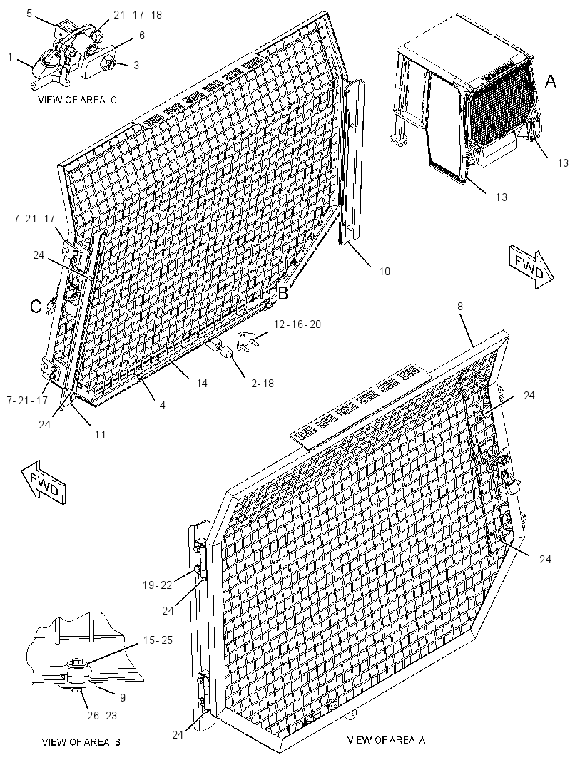SCREEN GP-CAB 2567248 CAT