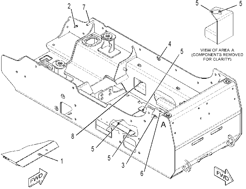 FRAME AS-LOWER 3265673 CAT